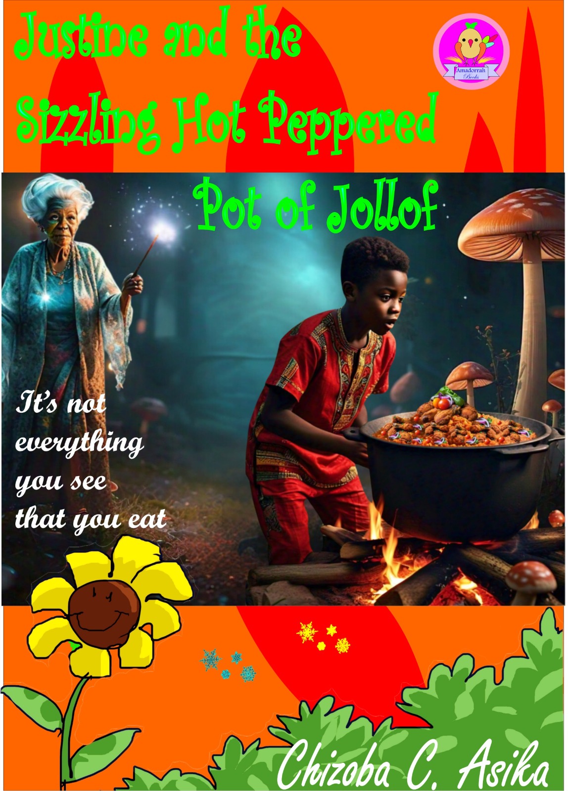 Justine and the Sizzling Hot Peppered Pot of Jollof